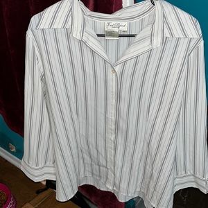 FRED DAVID WMNS DRESS SHIRT SZ XL WHITE